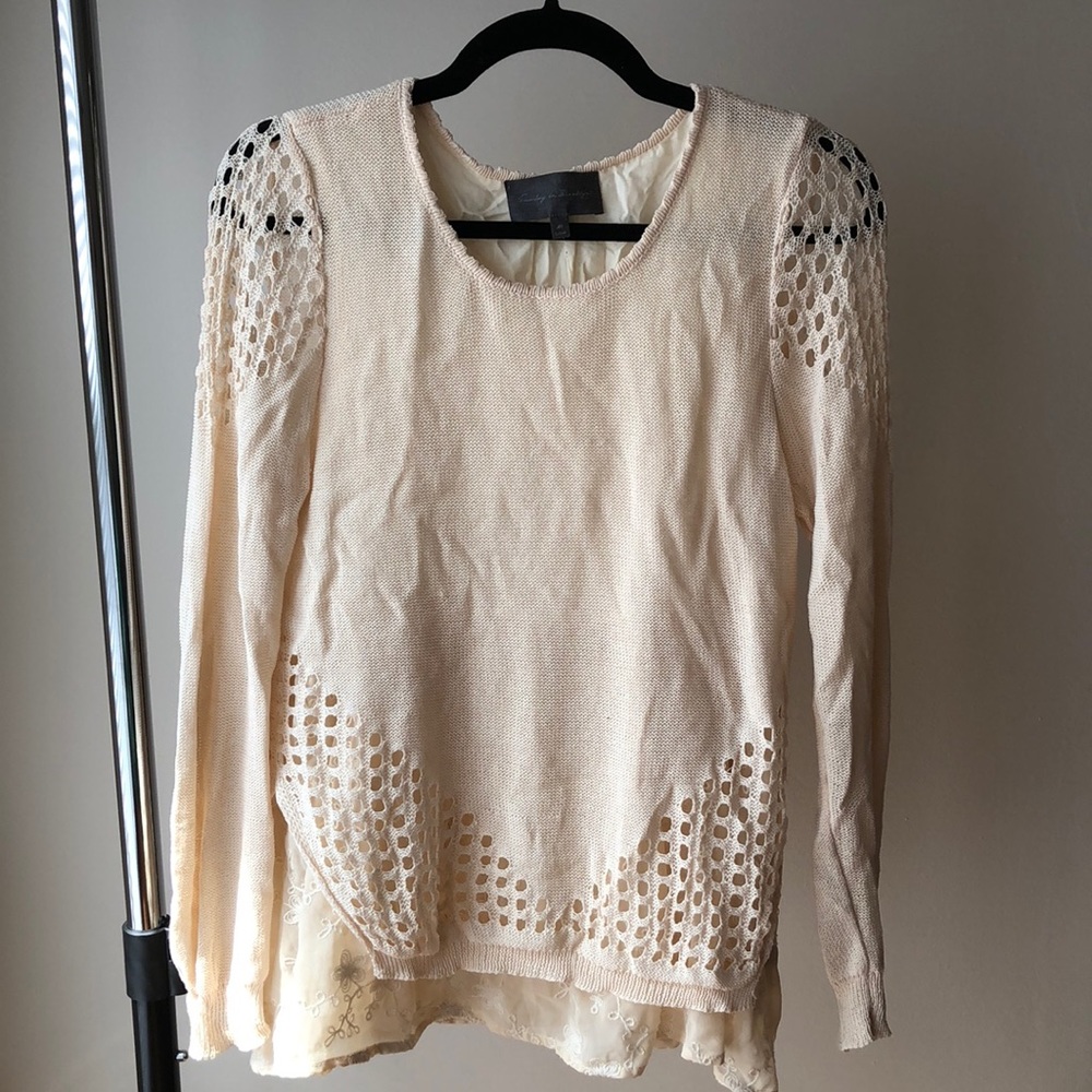 Anthropologie Detail Light Knit Sweater